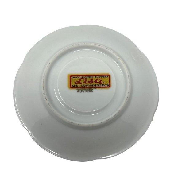 Vintage Victorian Courting Couple Demitasse Tea Cup and Saucer - Picture 8 of 8